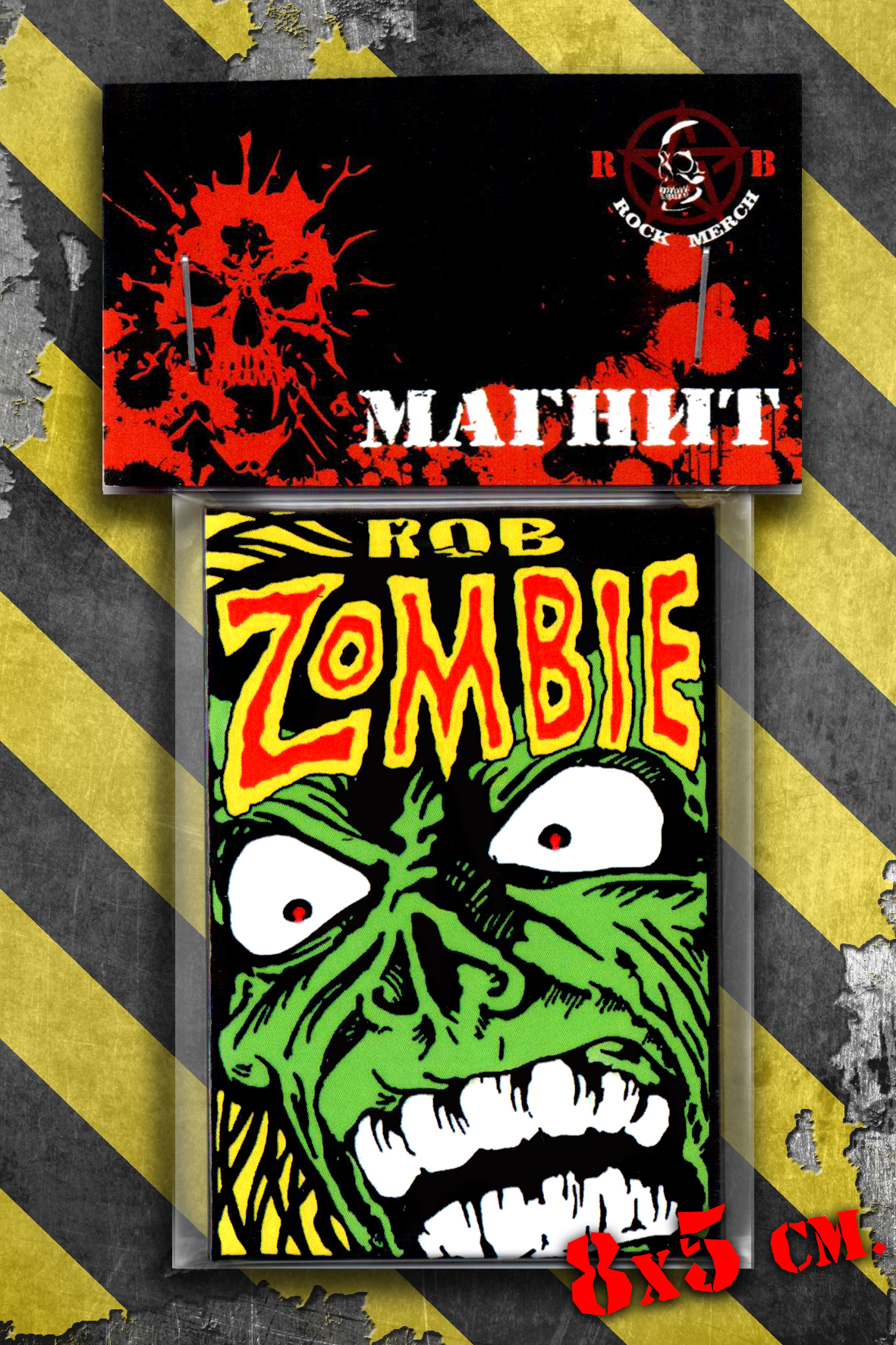 Магнит RockMerch Rob Zombie - фото 1 - rockbunker.ru