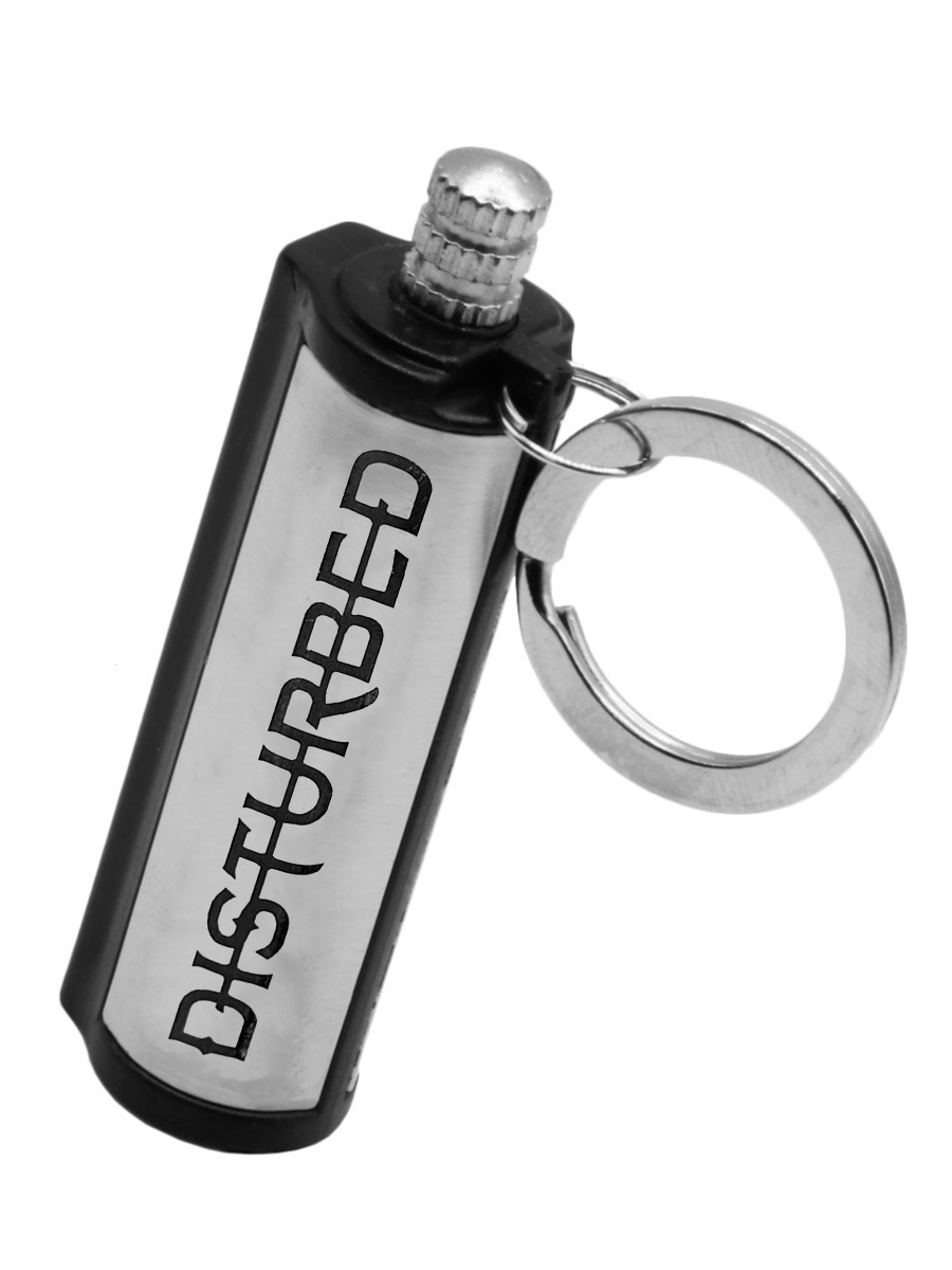 Зажигалка Вечная Спичка Disturbed гравировка - фото 1 - rockbunker.ru