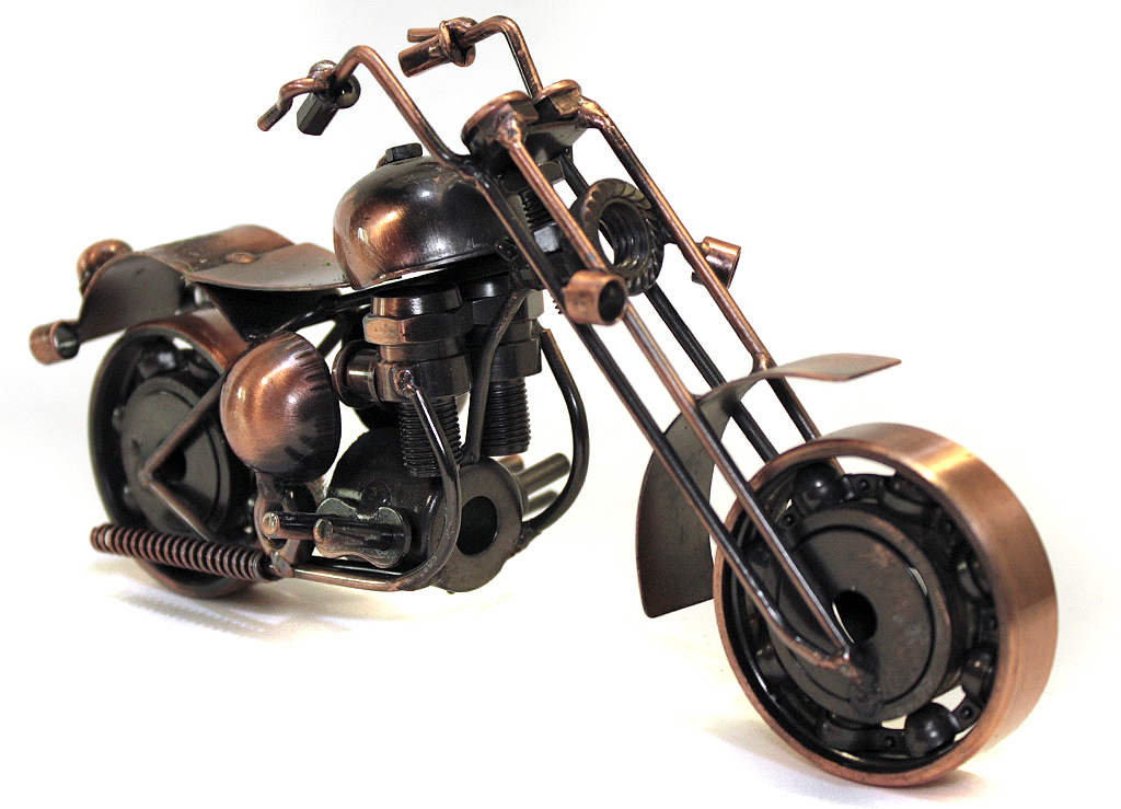 Сувенирная модель Мотоцикл ручной работы МРС028 - фото 6 - rockbunker.ru