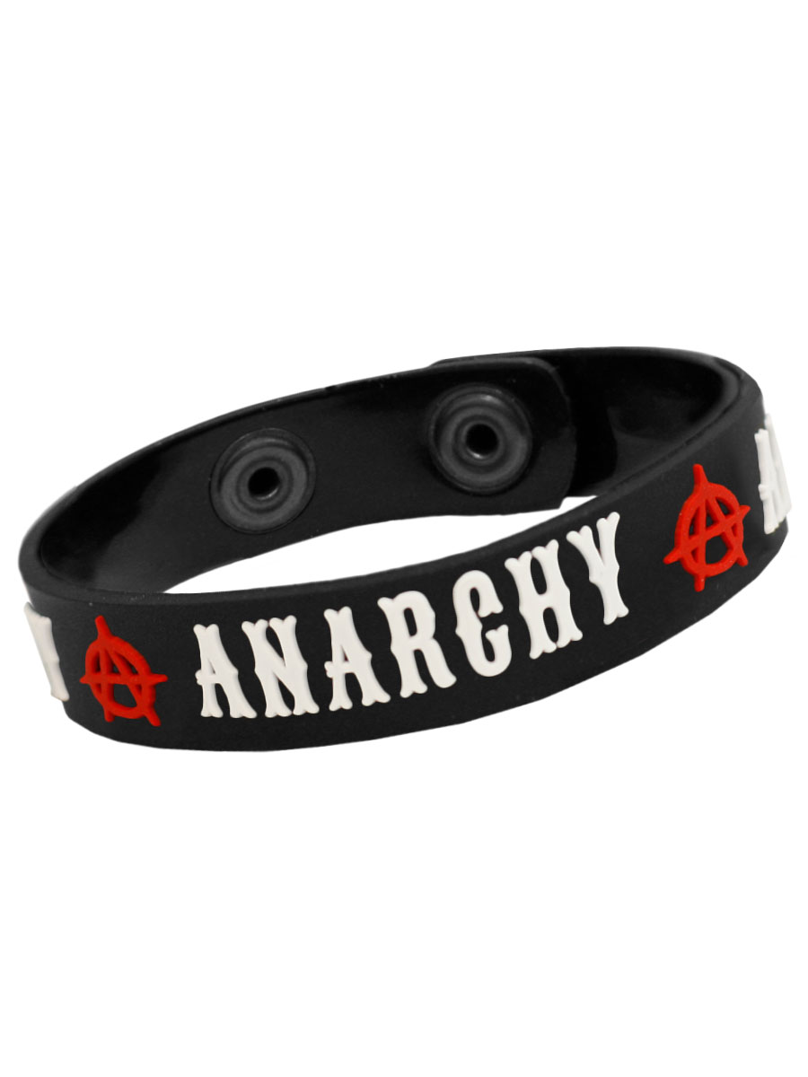 Браслет Anarchy резиновый - фото 1 - rockbunker.ru