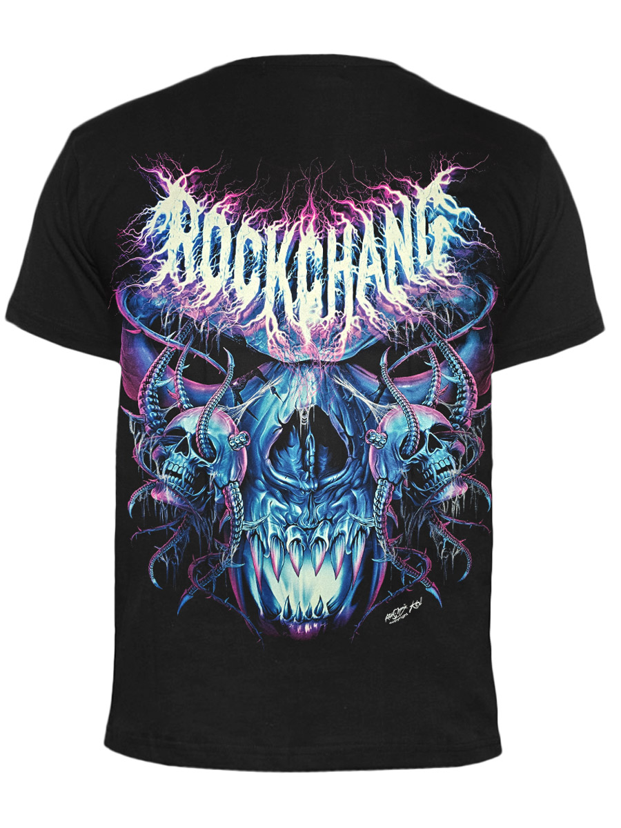 Футболка Rock Chang Lightning Skulls - фото 2 - rockbunker.ru
