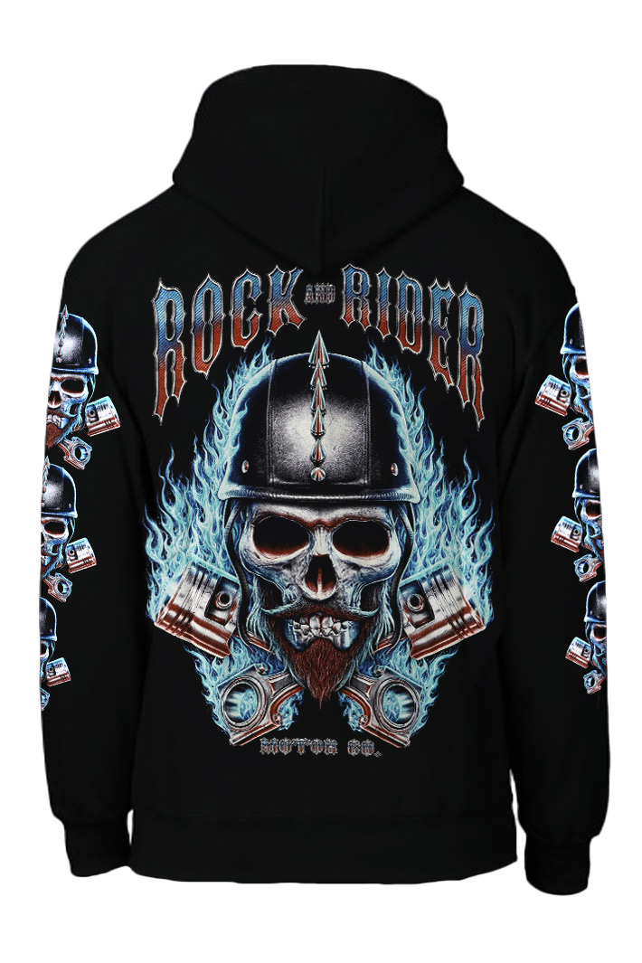 Толстовка Rock Eagle Hell Rider - фото 2 - rockbunker.ru