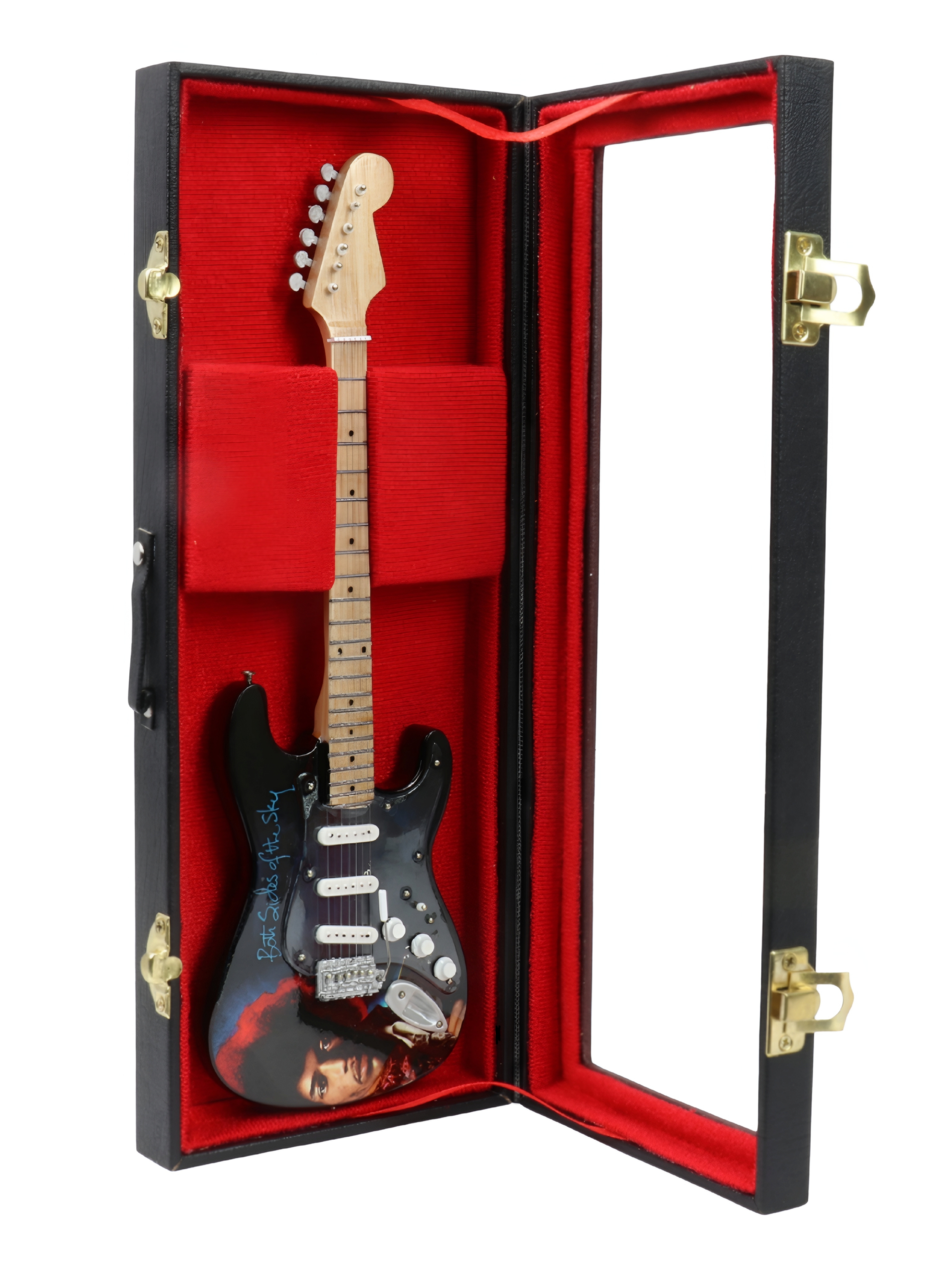 Сувенирная копия гитары в кейсе Jimi Hendrix 3 - фото 1 - rockbunker.ru