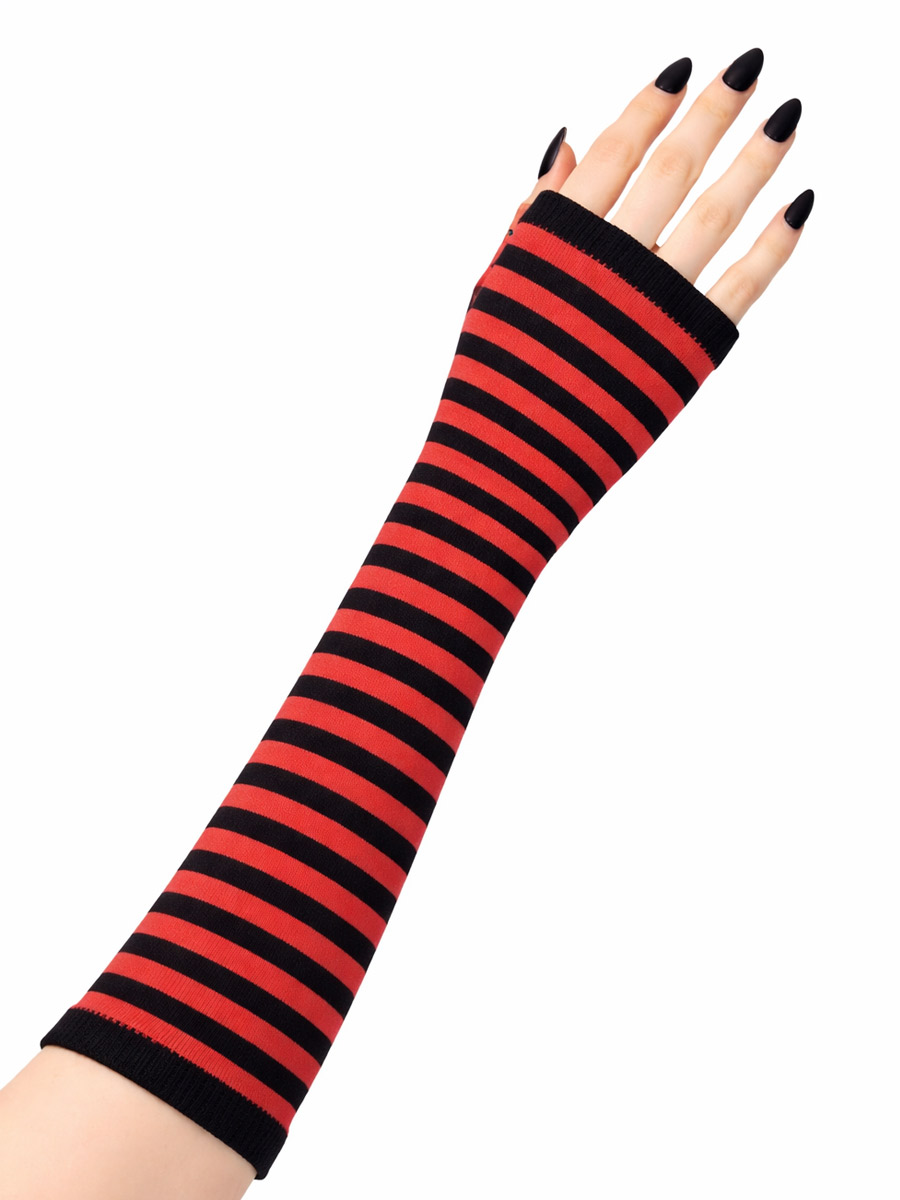 Напульсник красно-черная полоска - фото 1 - rockbunker.ru