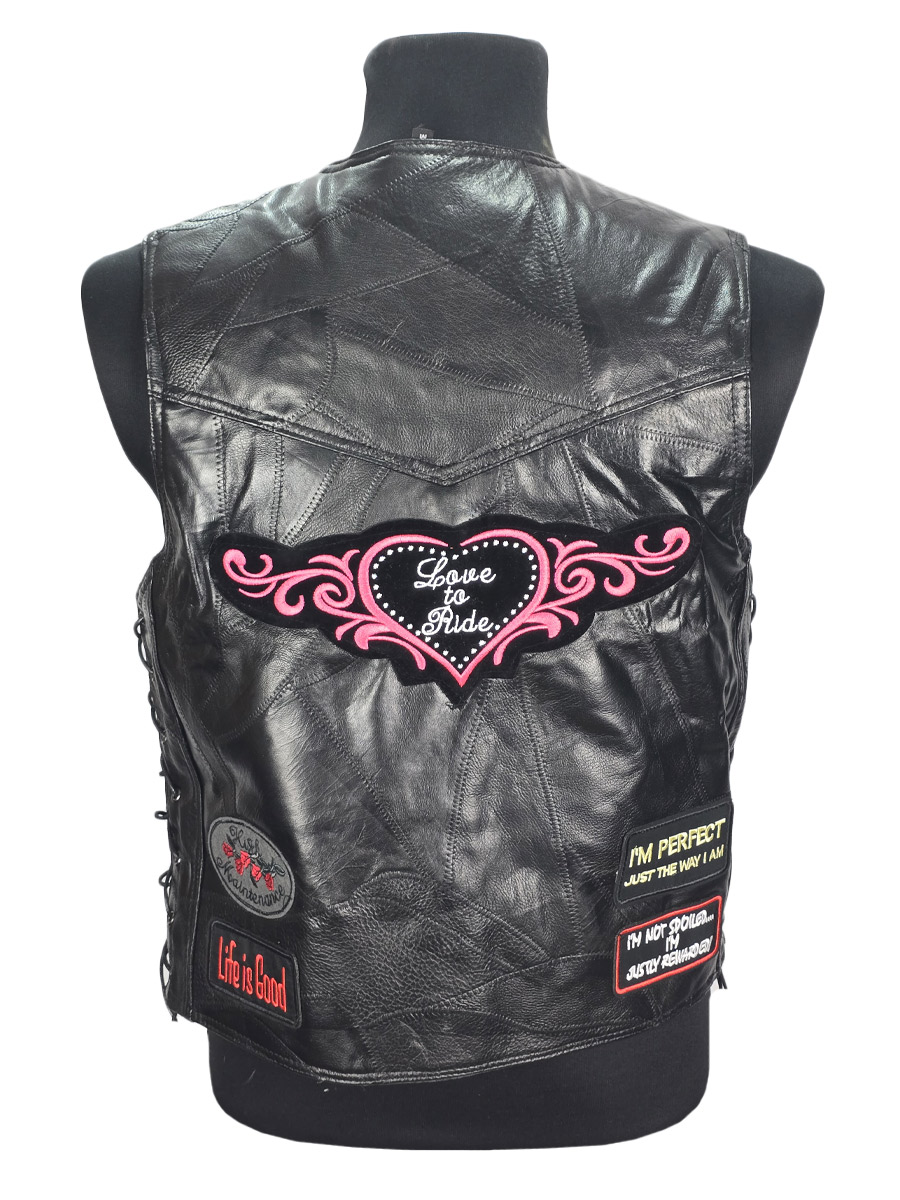 Жилет с нашивками Lady Rider - фото 2 - rockbunker.ru