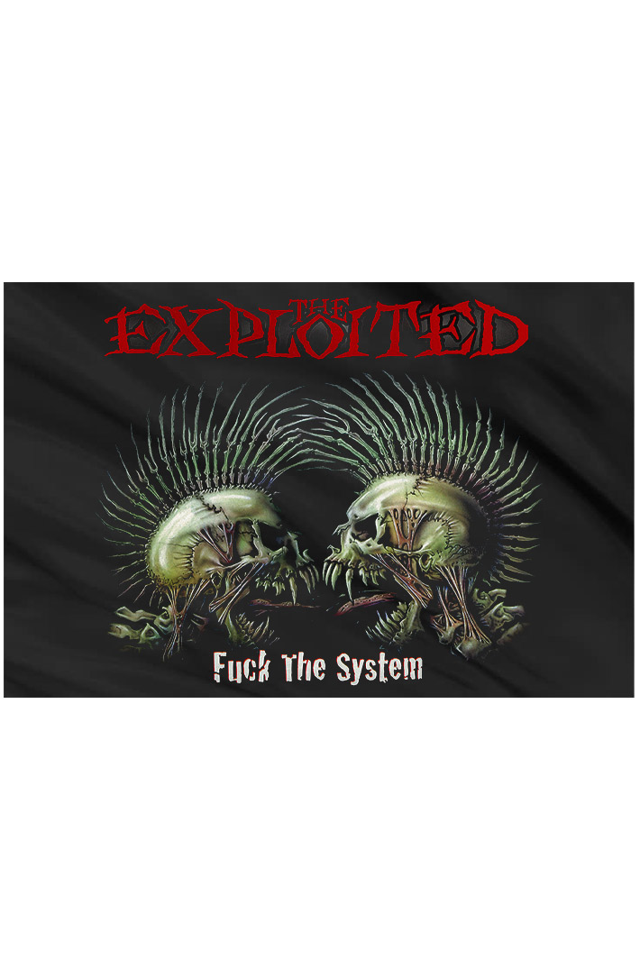 Флаг The Exploited Fuck the system - фото 2 - rockbunker.ru