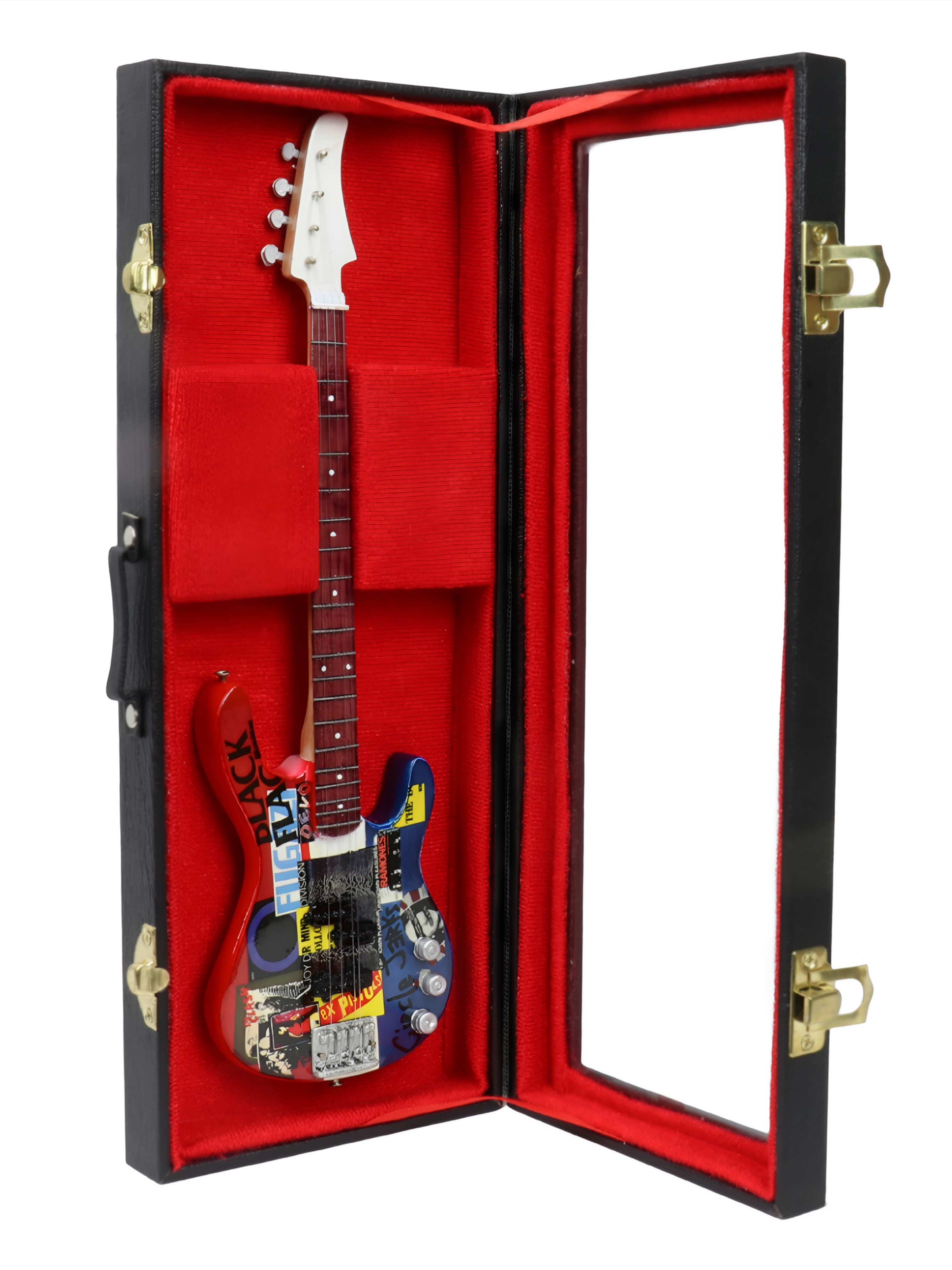 Сувенирная копия гитары в кейсе Led Zeppelin 1 - фото 1 - rockbunker.ru
