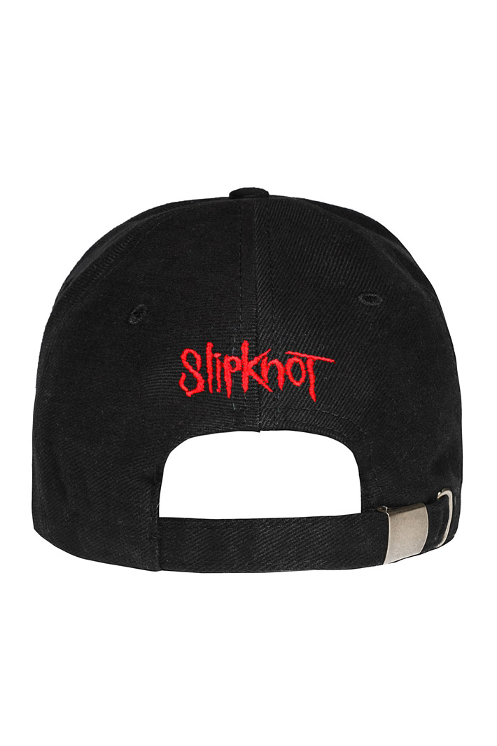 Бейсболка Slipknot с 3D вышивкой красная - фото 3 - rockbunker.ru