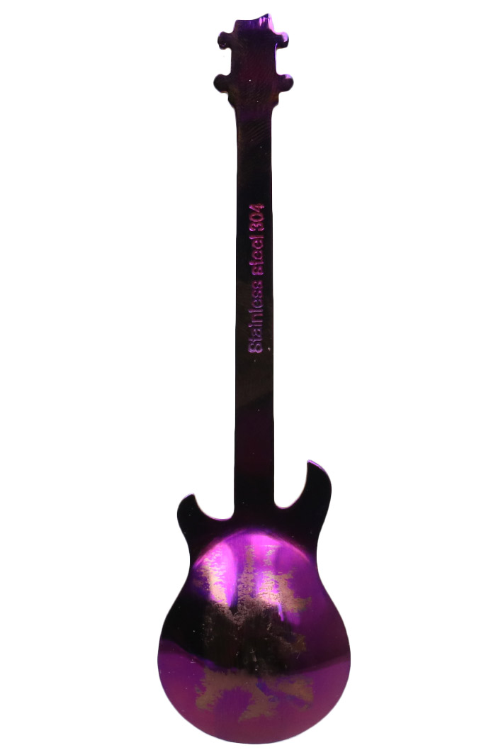 Ложка-гитара фиолетовая - фото 2 - rockbunker.ru