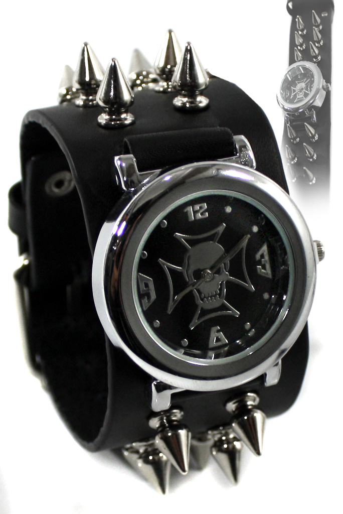 Часы наручные Мальтийский Роджер с Шипами - фото 1 - rockbunker.ru