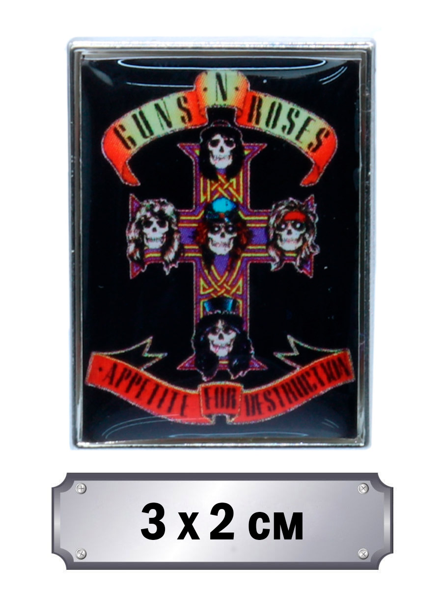Значок Guns n Roses - фото 1 - rockbunker.ru