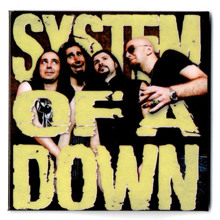 Магнит RockMerch System of a Down - фото 1 - rockbunker.ru