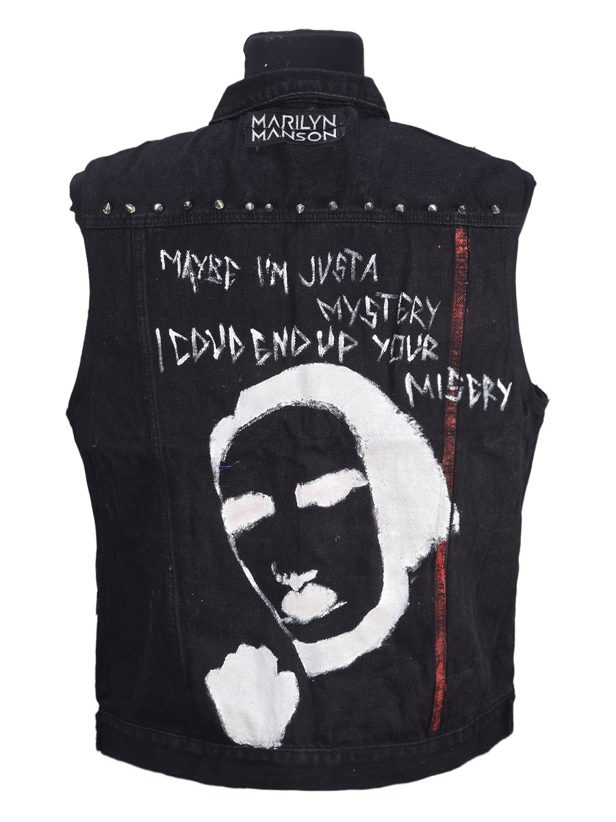 Жилет  кастомный  Marilyn Manson - фото 2 - rockbunker.ru