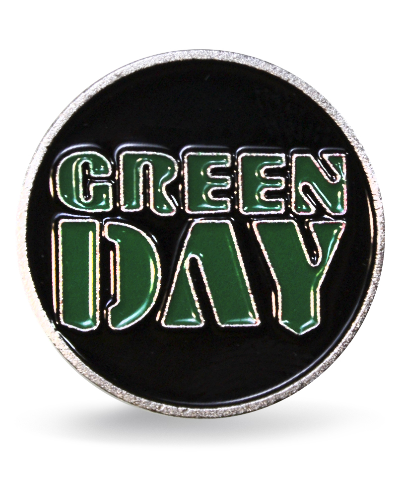 Значок алюминиевый Green Day - фото 1 - rockbunker.ru
