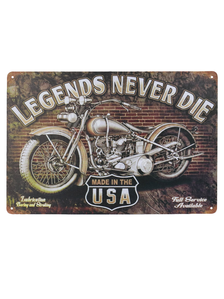 Табличка Legends Never Die - фото 1 - rockbunker.ru