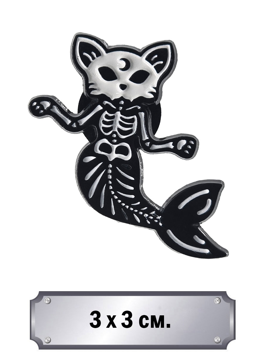 Значок Скелет Которусалки - фото 1 - rockbunker.ru