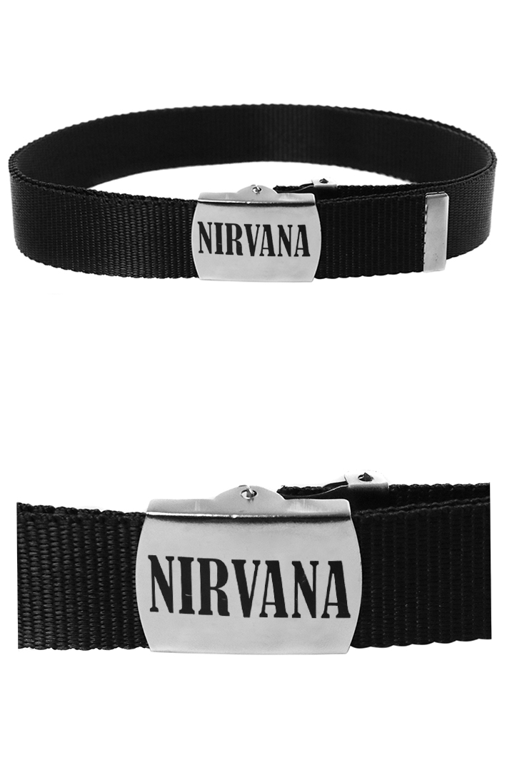 Ремень на зажиме Nirvana - фото 1 - rockbunker.ru