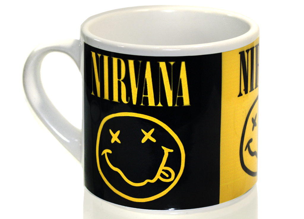 Чашка кофейная RockMerch Nirvana - фото 1 - rockbunker.ru