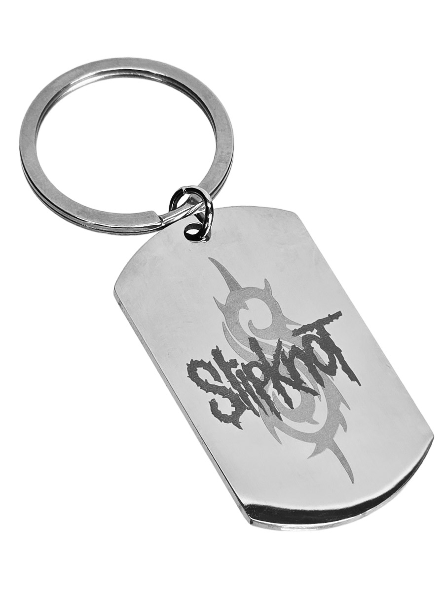 Брелок-жетон RockMerch с гравировкой Slipknot - фото 1 - rockbunker.ru