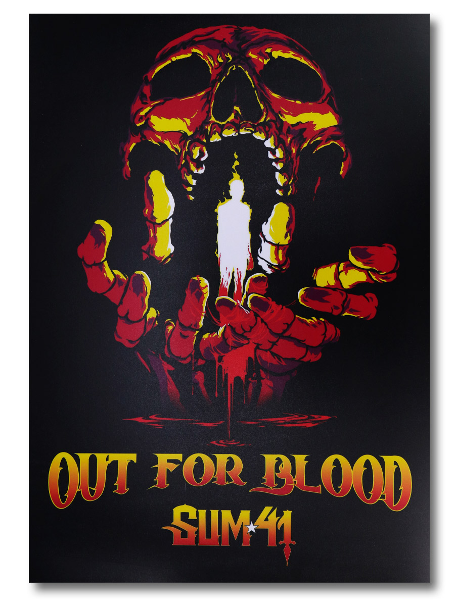 Плакат пластиковый Sum41 Out of Blood - фото 1 - rockbunker.ru