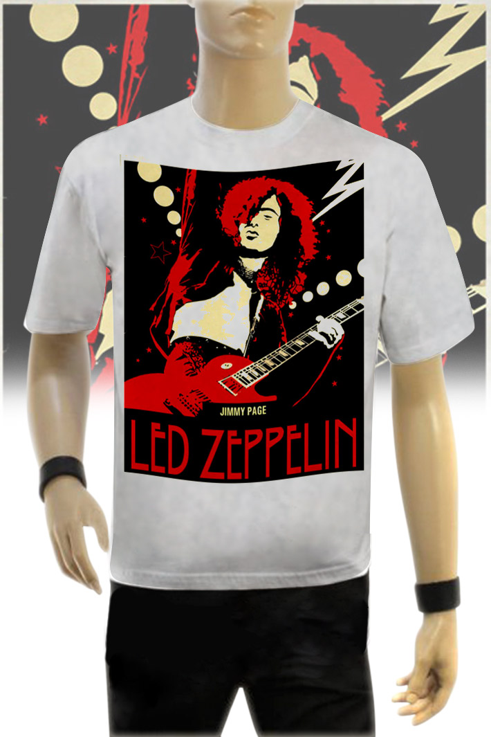 Футболка Jimmy Page Led Zeppelin - фото 1 - rockbunker.ru