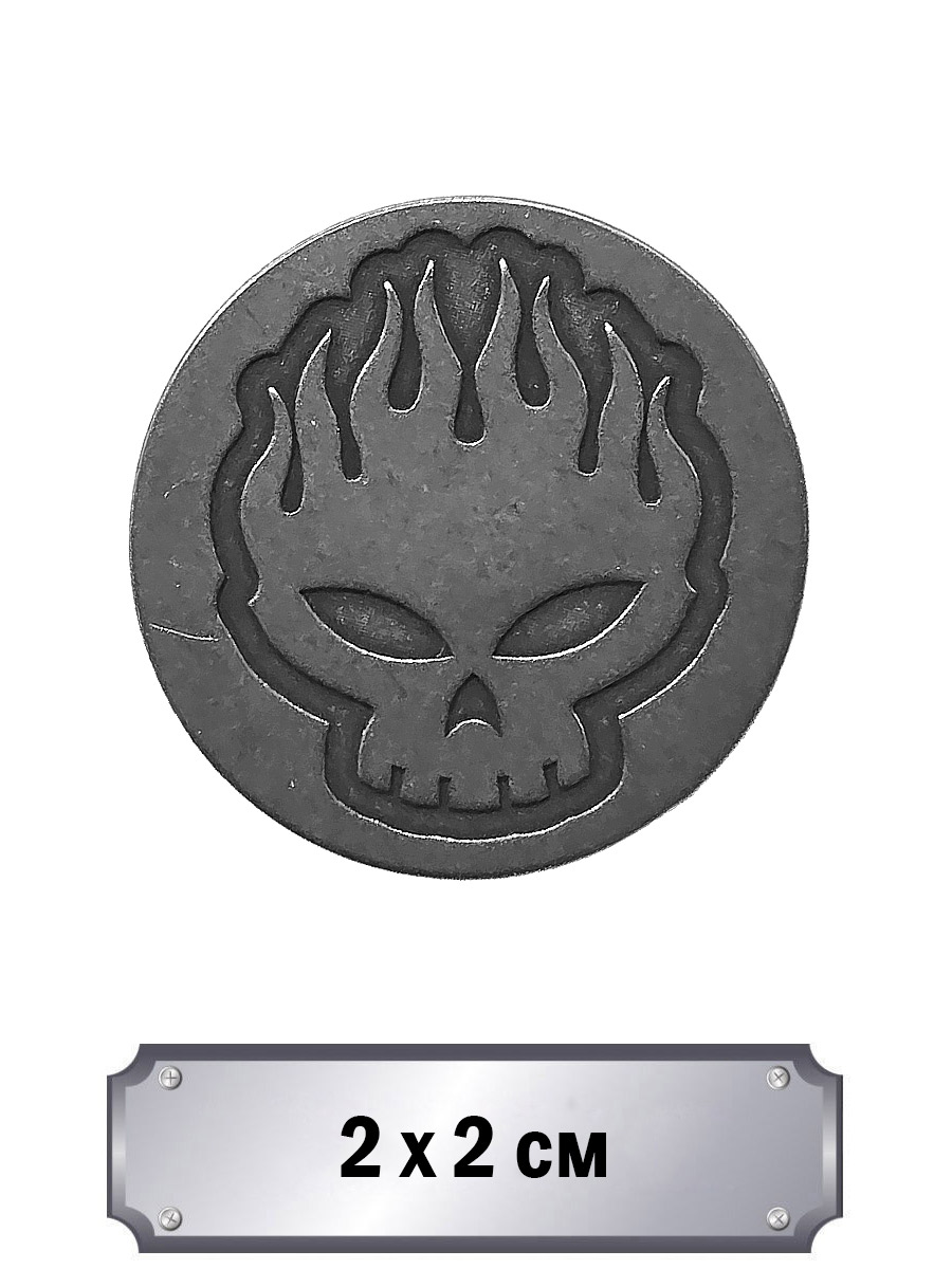 Значок с тиснением The Offspring - фото 1 - rockbunker.ru