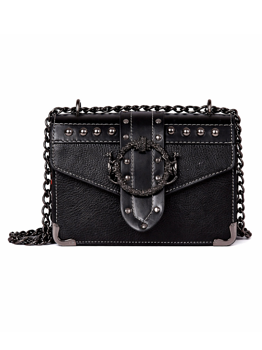 Сумка готичесская с пряжкой  - фото 1 - rockbunker.ru