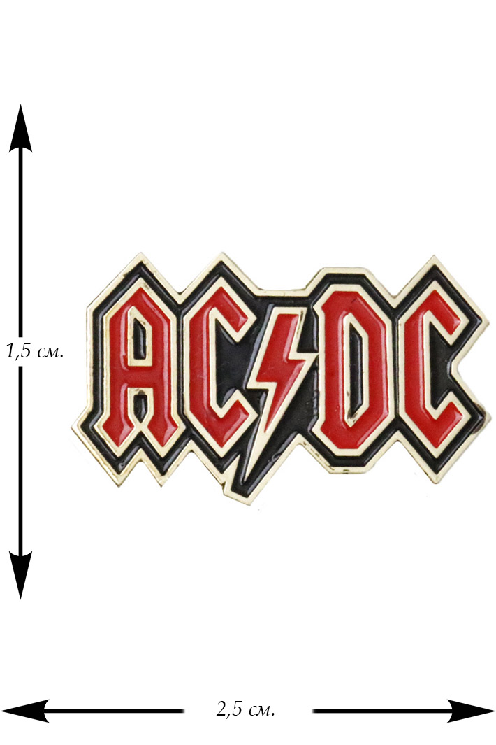 Значок VIP AC DC - фото 1 - rockbunker.ru