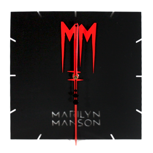 Часы настенные Marilyn Manson - фото 1 - rockbunker.ru
