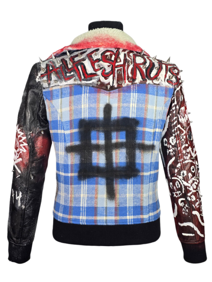 Косуха кастомная клетчатая Dead Man - фото 2 - rockbunker.ru