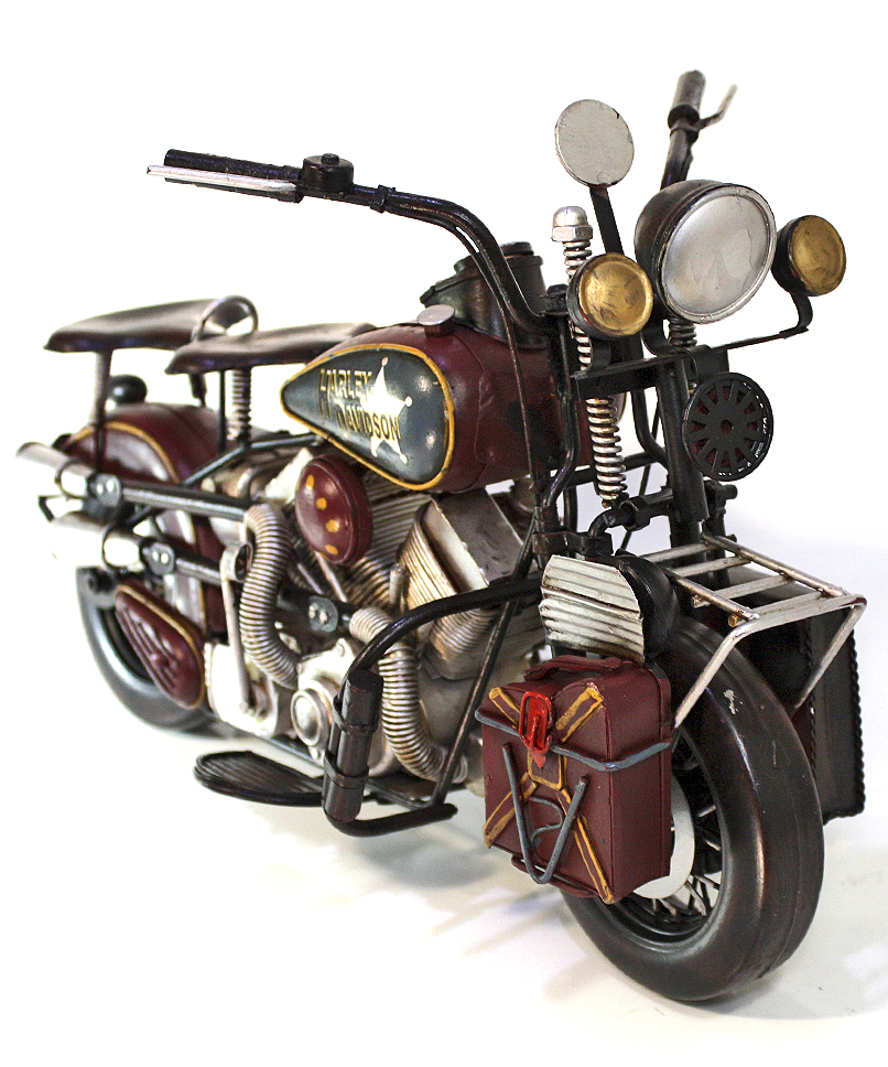 Сувенирная модель Мотоцикл ручной работы Harley Davidson - фото 2 - rockbunker.ru