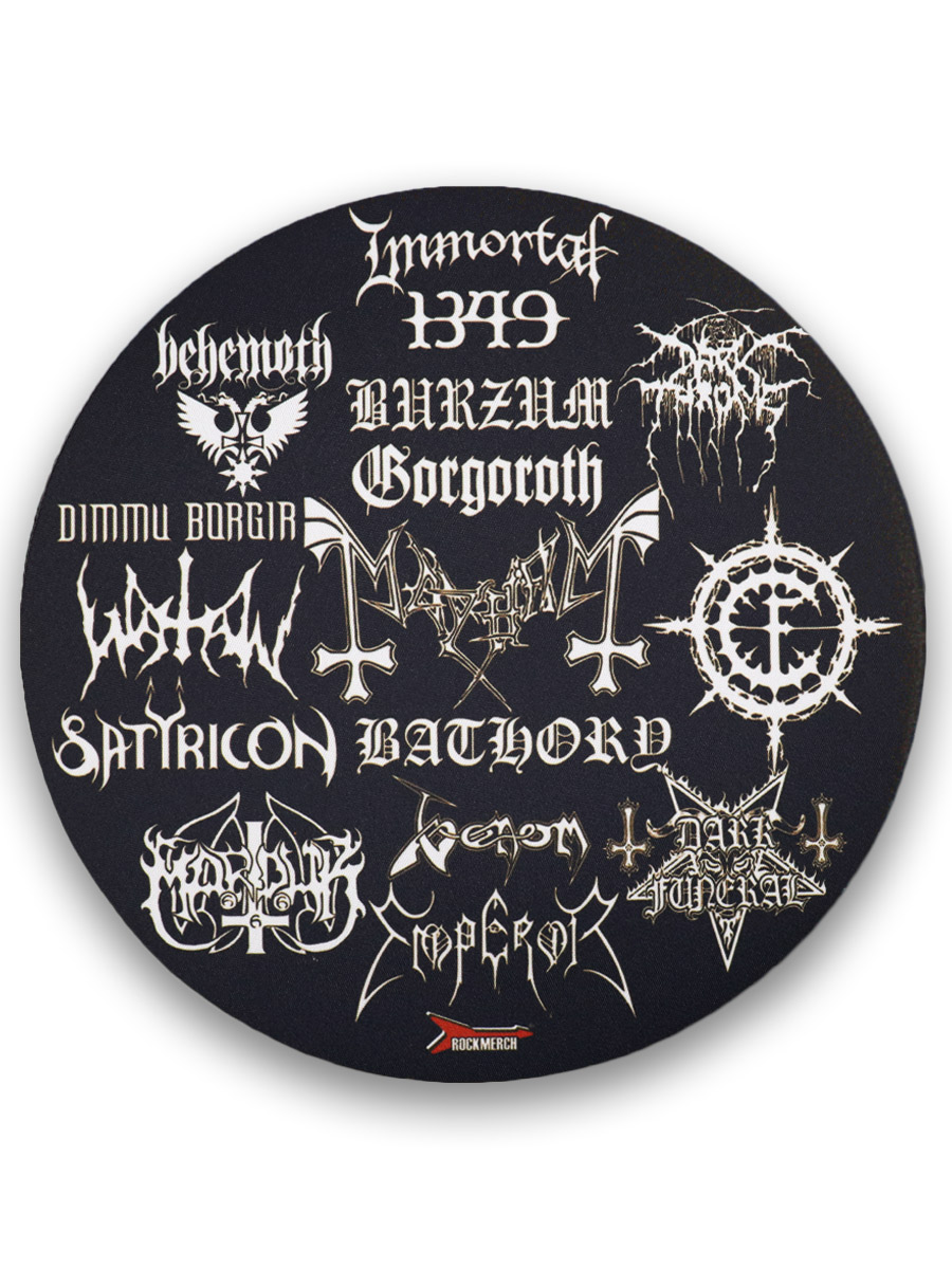 Коврик для мышки Black Metal - фото 2 - rockbunker.ru