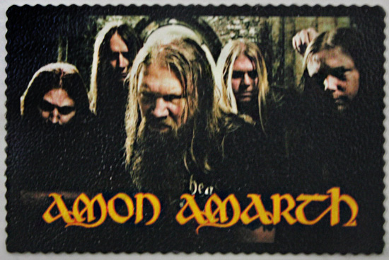 Кожаная нашивка Amon Amarth - фото 1 - rockbunker.ru