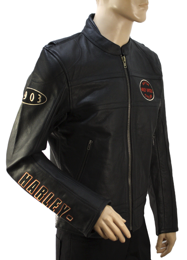 Куртка кожаная Harley-Davidson - фото 3 - rockbunker.ru