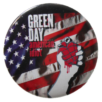 Значок Green Day с флагом - фото 1 - rockbunker.ru