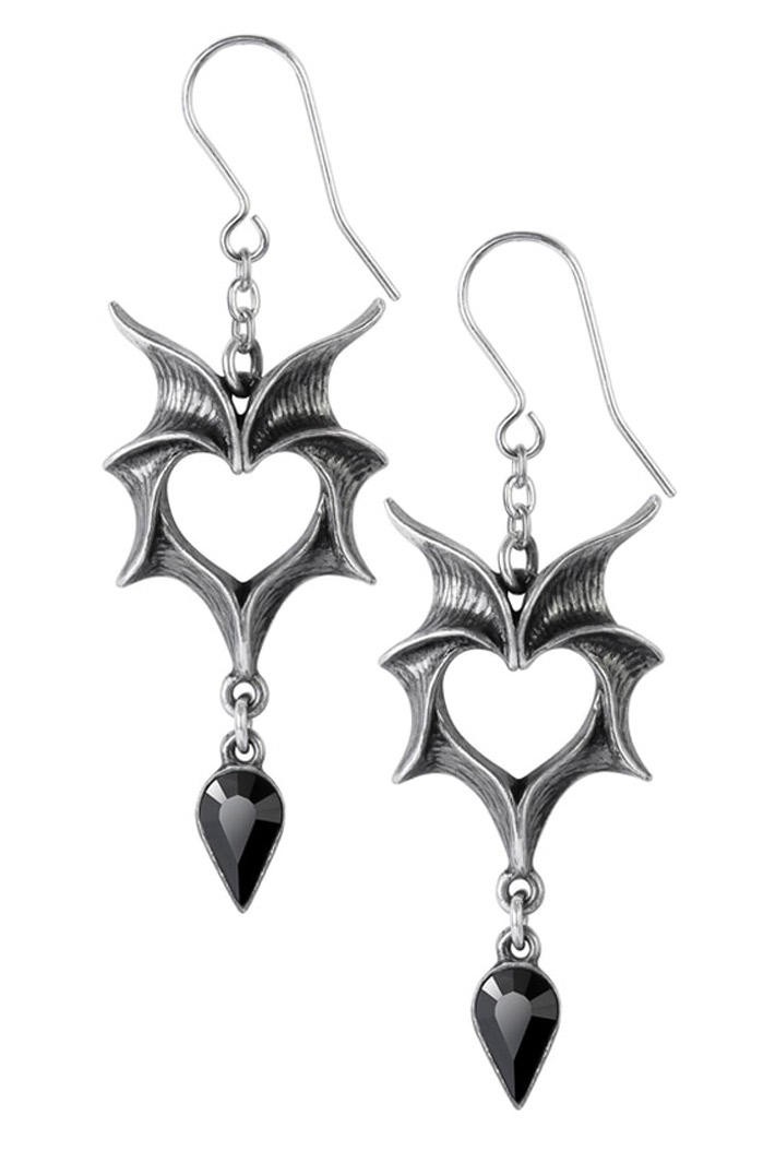 Серьга Alchemy Gothic E425 Love Bats - фото 1 - rockbunker.ru