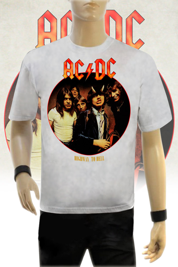 Футболка AC DC Highway To Hell - фото 1 - rockbunker.ru