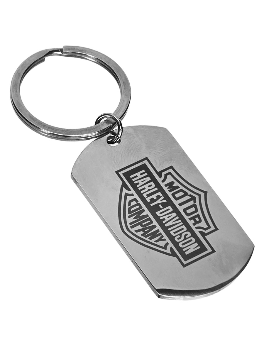 Брелок-жетон RockMerch с гравировкой Harley Davidson - фото 1 - rockbunker.ru