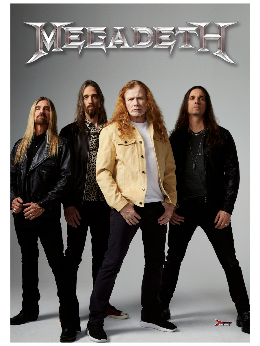 Плакат самоклеющийся на стену Megadeth - фото 1 - rockbunker.ru