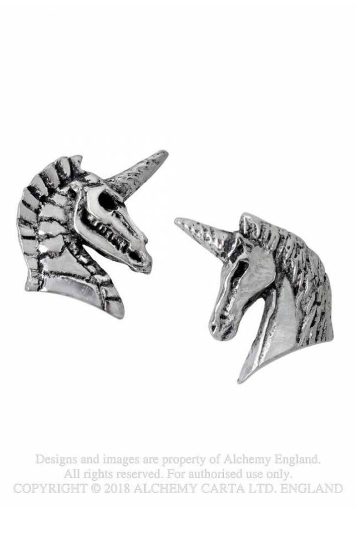 Серьги Alchemy Gothic E411 Unicorn - фото 1 - rockbunker.ru