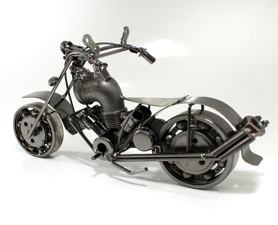 Сувенирная модель Мотоцикл ручной работы МРС015 - фото 4 - rockbunker.ru
