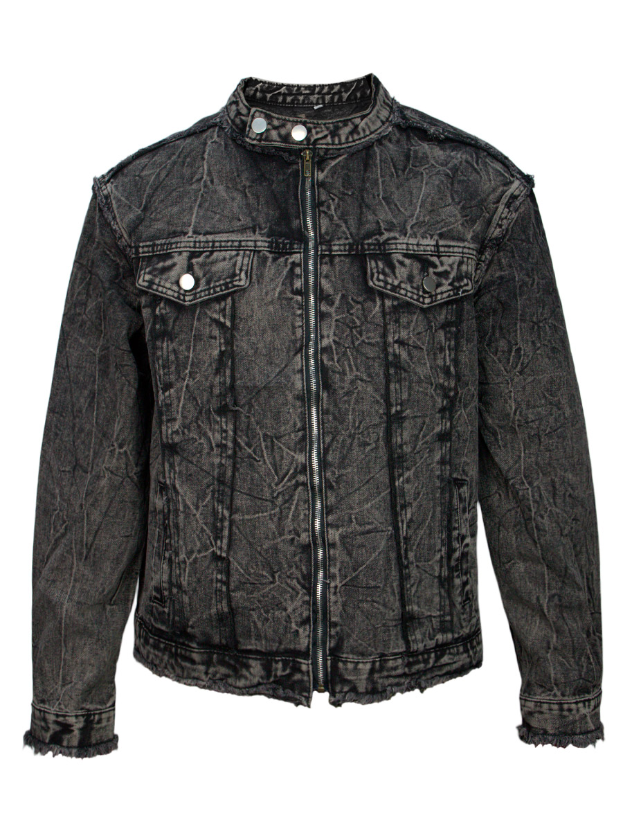 Куртка Джинсовая Серая - фото 1 - rockbunker.ru