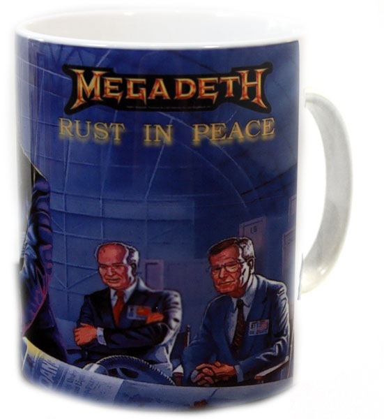 Кружка Megadeth Rust in peace - фото 1 - rockbunker.ru