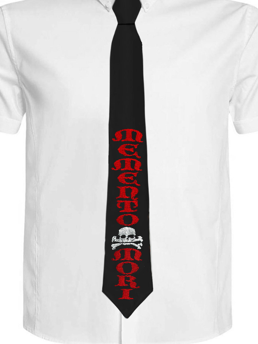 Галстук Memento Mori  - фото 1 - rockbunker.ru