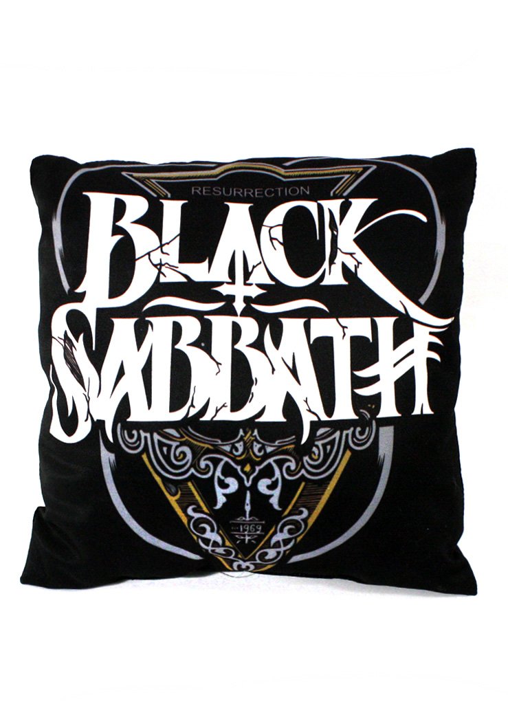 Подушка Black Sabbath - фото 1 - rockbunker.ru