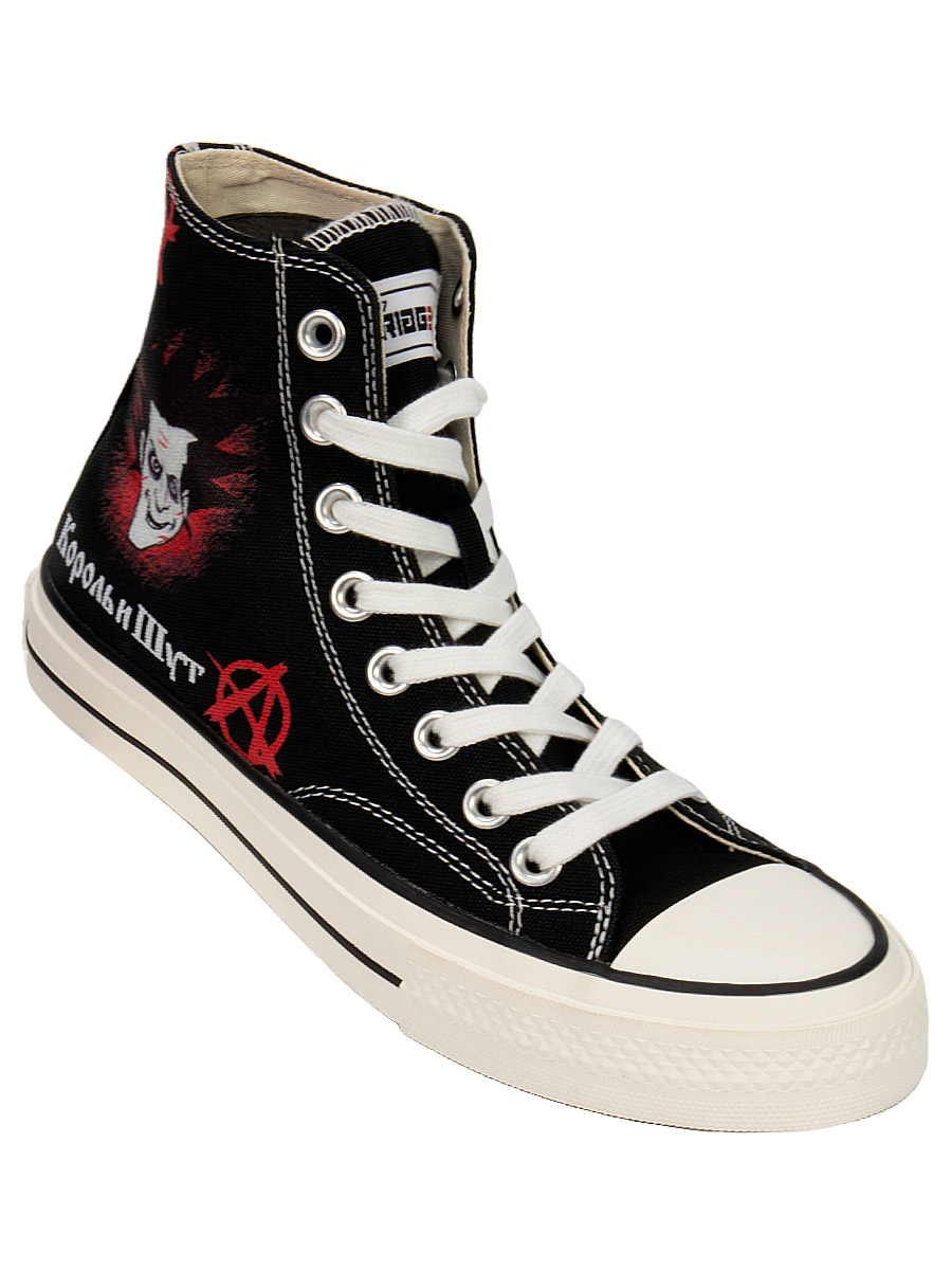 Кеды Triggerix 8 блоков Король и Шут - фото 1 - rockbunker.ru