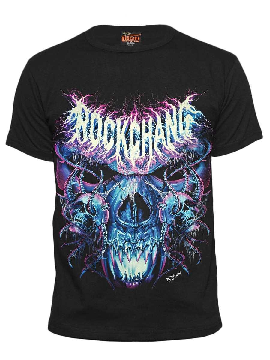 Футболка Rock Chang Lightning Skulls - фото 1 - rockbunker.ru