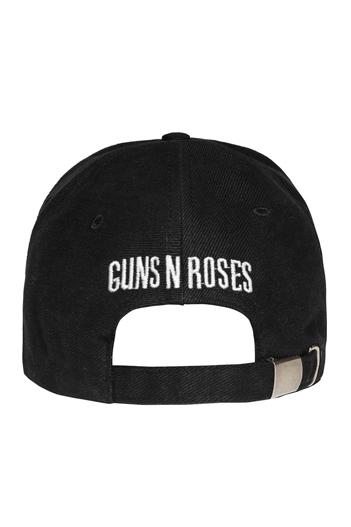 Бейсболка Guns N Roses с 3D вышивкой белая - фото 3 - rockbunker.ru