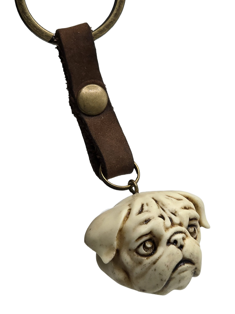 Брелок Мопс - фото 1 - rockbunker.ru