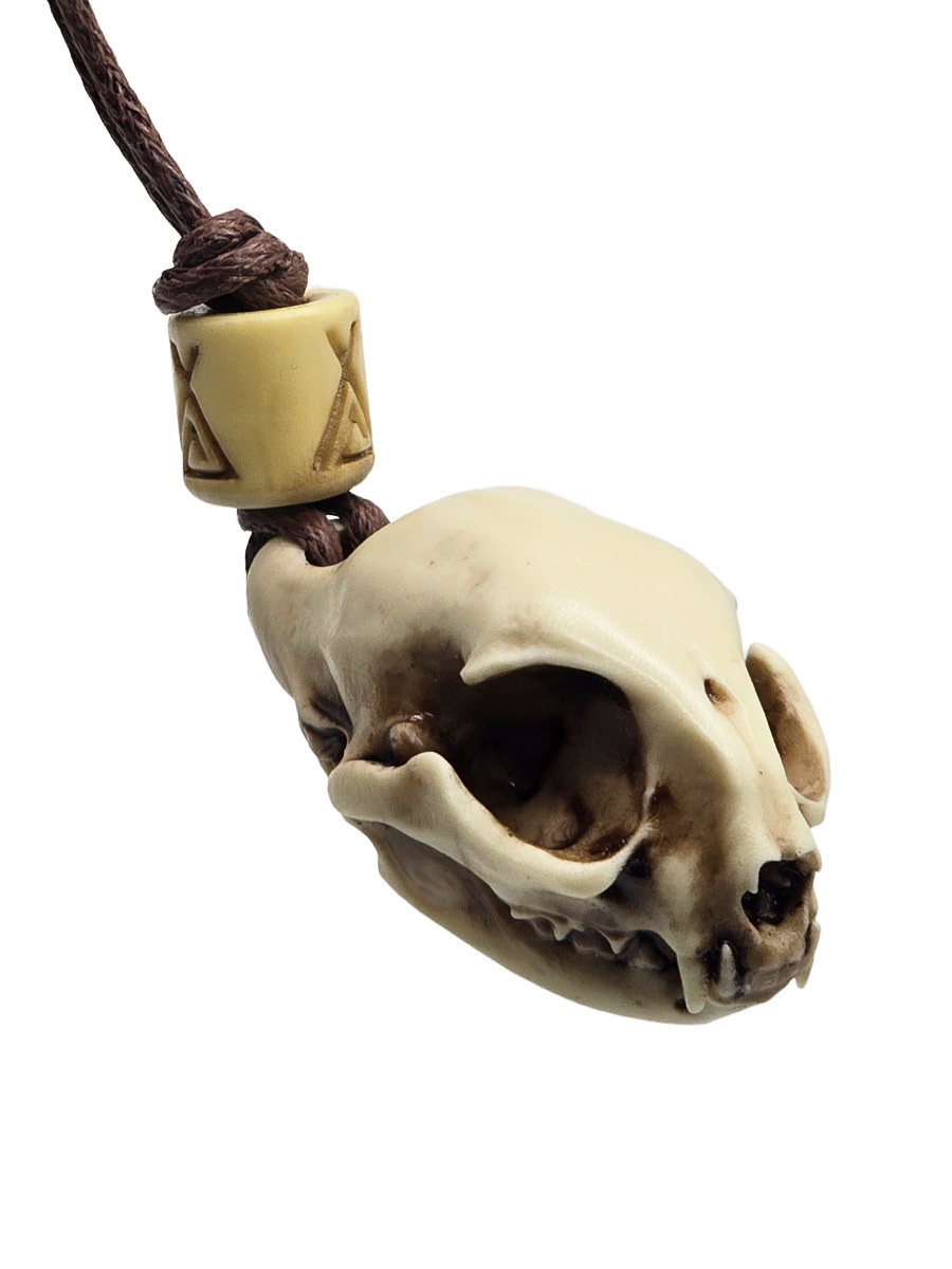 Кулон Череп Кошки - фото 1 - rockbunker.ru